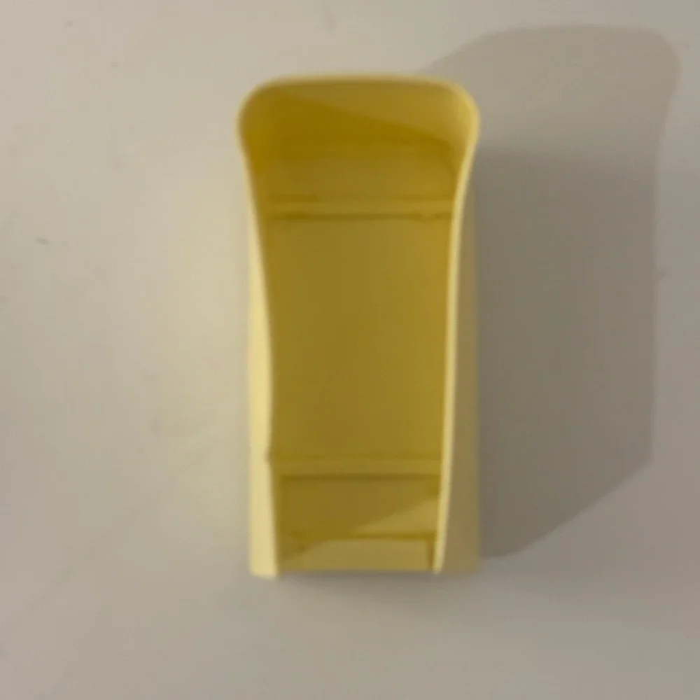 VTG Marx Toys Plastic Dollhouse Kitchen Furniture Set Yellow 4 Piece MCM 50s
